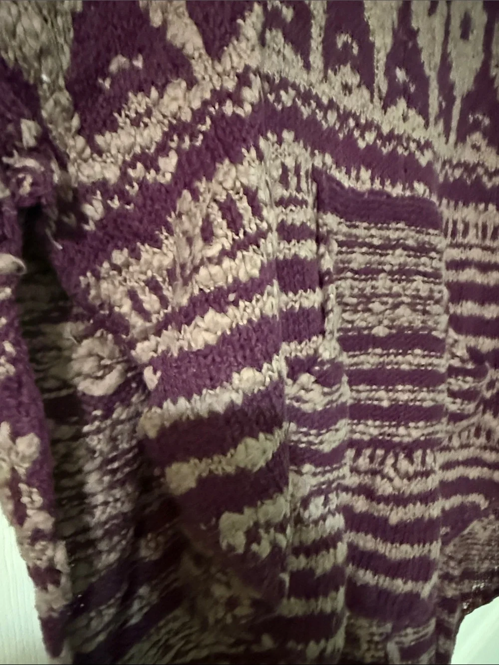 Free people heavy sweater- pancho